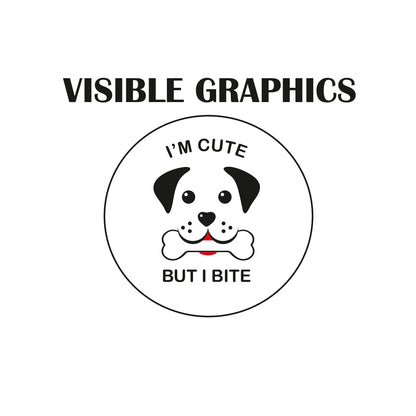 Petvisie's "I'm Cute But I Bite" Playful Graphic Pet Tee
