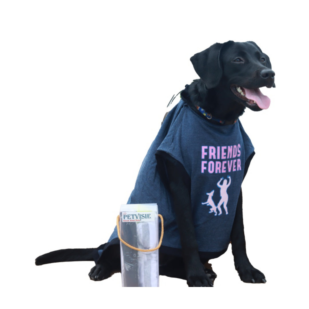 Petvisie's "Pety Looks" Friends Forever Print Graphic Pet Tee